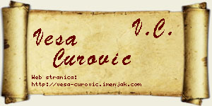 Vesa Čurović vizit kartica